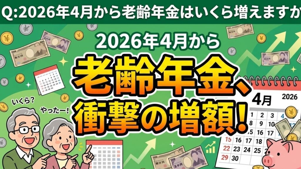 2026nen 4gatsu rourei nenkin fueru