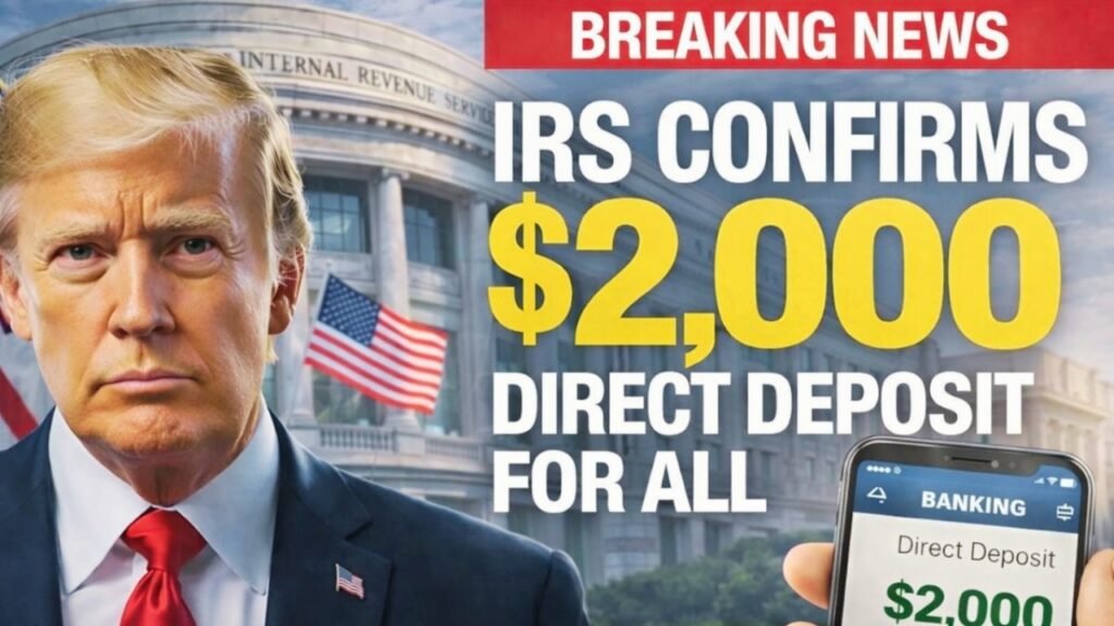 IRS Confirms $2,000 Direct Deposit for All