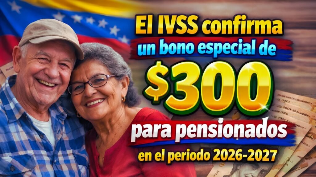ivss bono 300 pensionados 2026