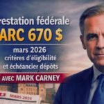 Prestation fédérale ARC 670 $ mars 2026 critères d’éligibilité et échéancier dépôts