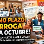 IRS 2026: Cómo solicitar una prórroga automática hasta octubre sin pagar penalizaciones