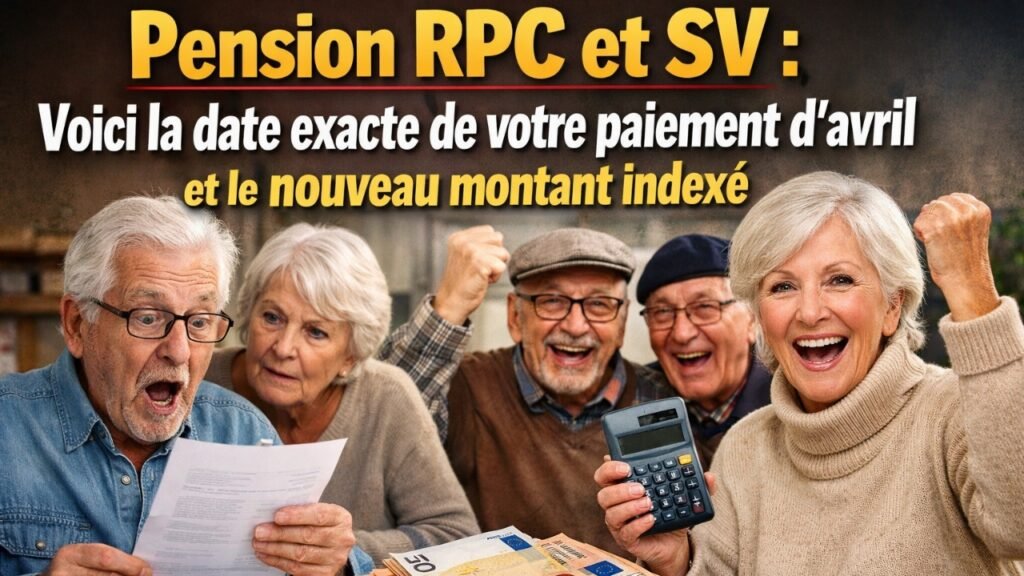 pension rcp sv avril 2026 paiement